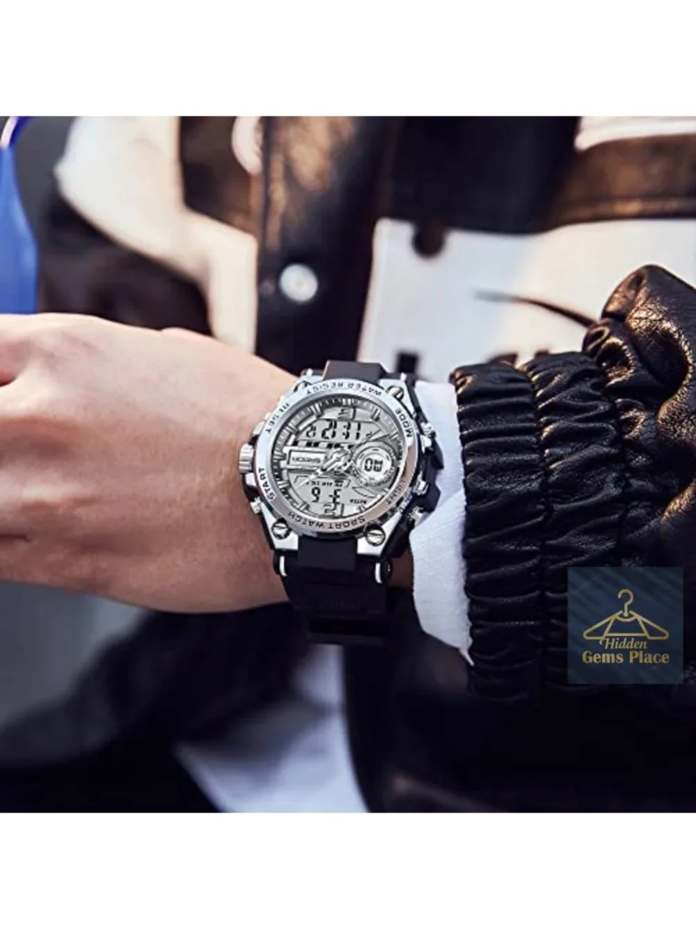 Waterproof Military Sport Watch LED Alarm Stopwatch